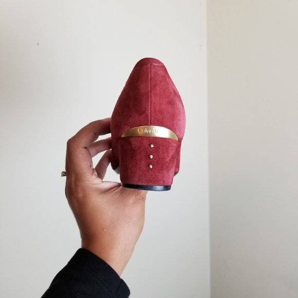 Calvin Klein GENOVEVA point toe chunky heel - Picture 2 of 11